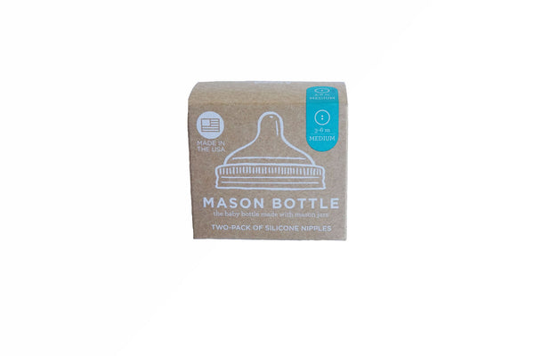Mason Bottle Silicone Nipples, Two-Pack - Mason Bottle - 7
